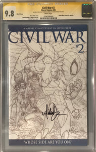 Civil War #2 (Signed by Michael Turner)