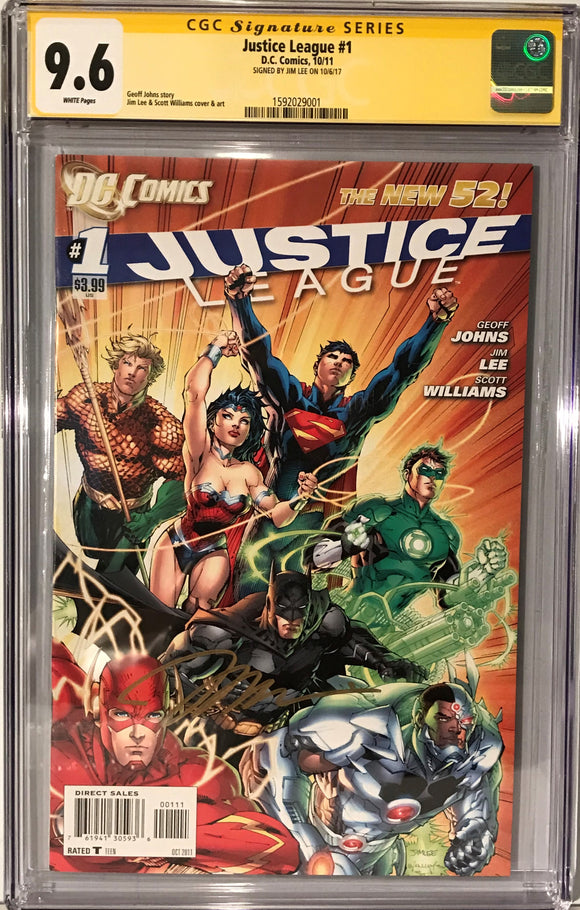 Justice League #1 (signed by Jim lee)