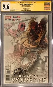 Death of Wolverine #1 Game Stop Fade Edition (Signed by Greg Horn)