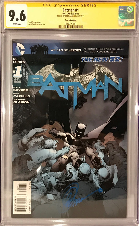 Batman #1 Fourth Printing (Signed by Greg Capullo)