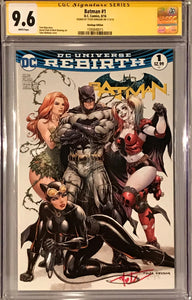 DC Universe Rebirth Batman #1 Hastings Edition (Signed by Tyler Kirkham)