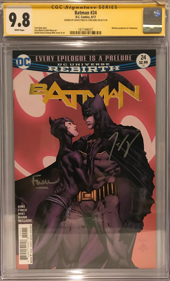 batman #24 (signed by david finch and tom king)