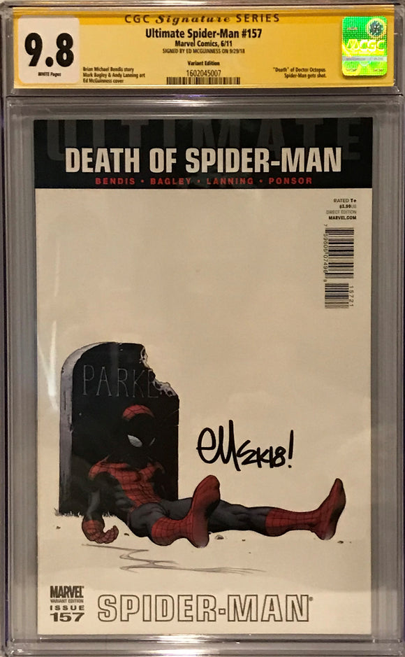 ultimate spider-man #157 (signed by ed mcguinness)
